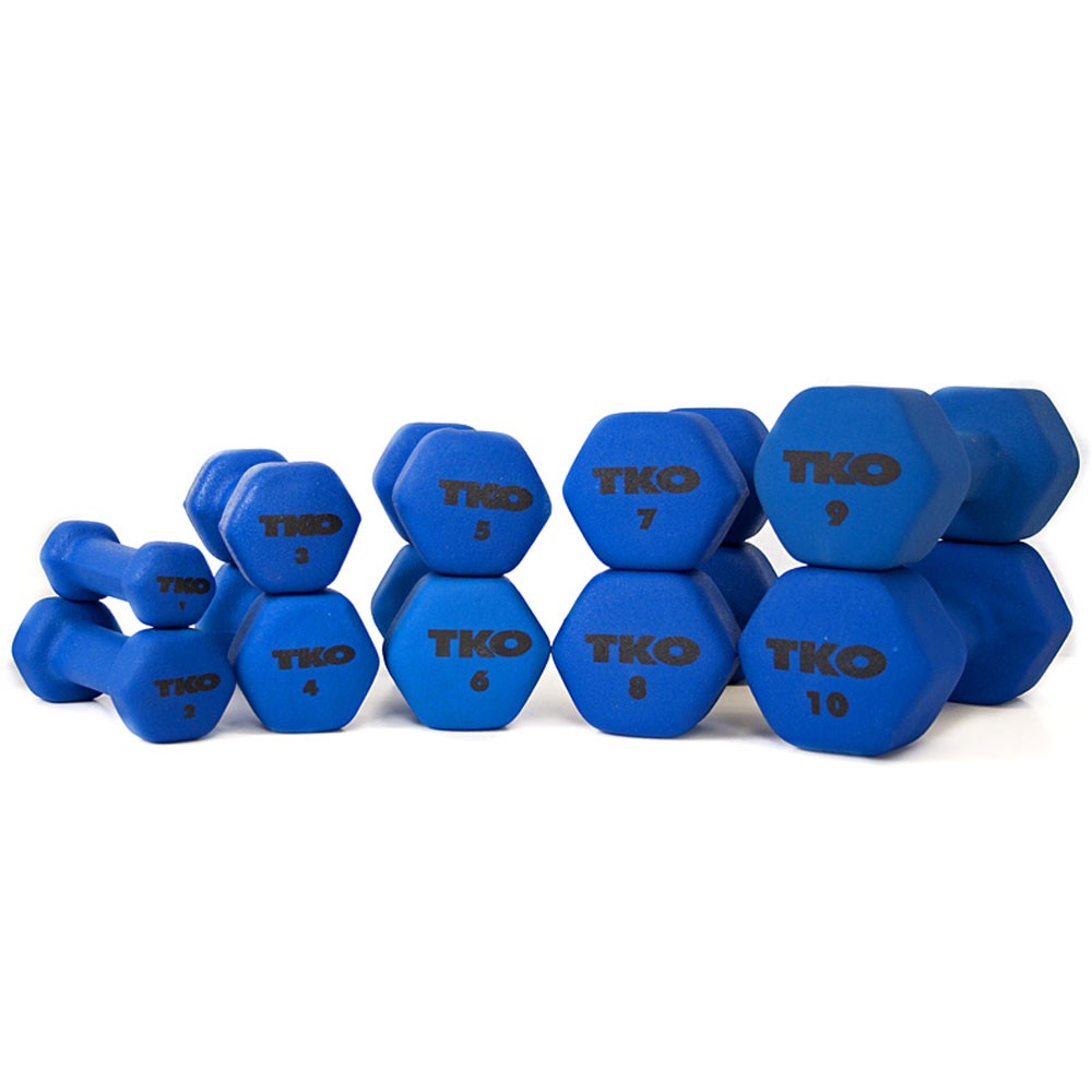 NEOPRENE Coated DUMBBELLS, BLUE 