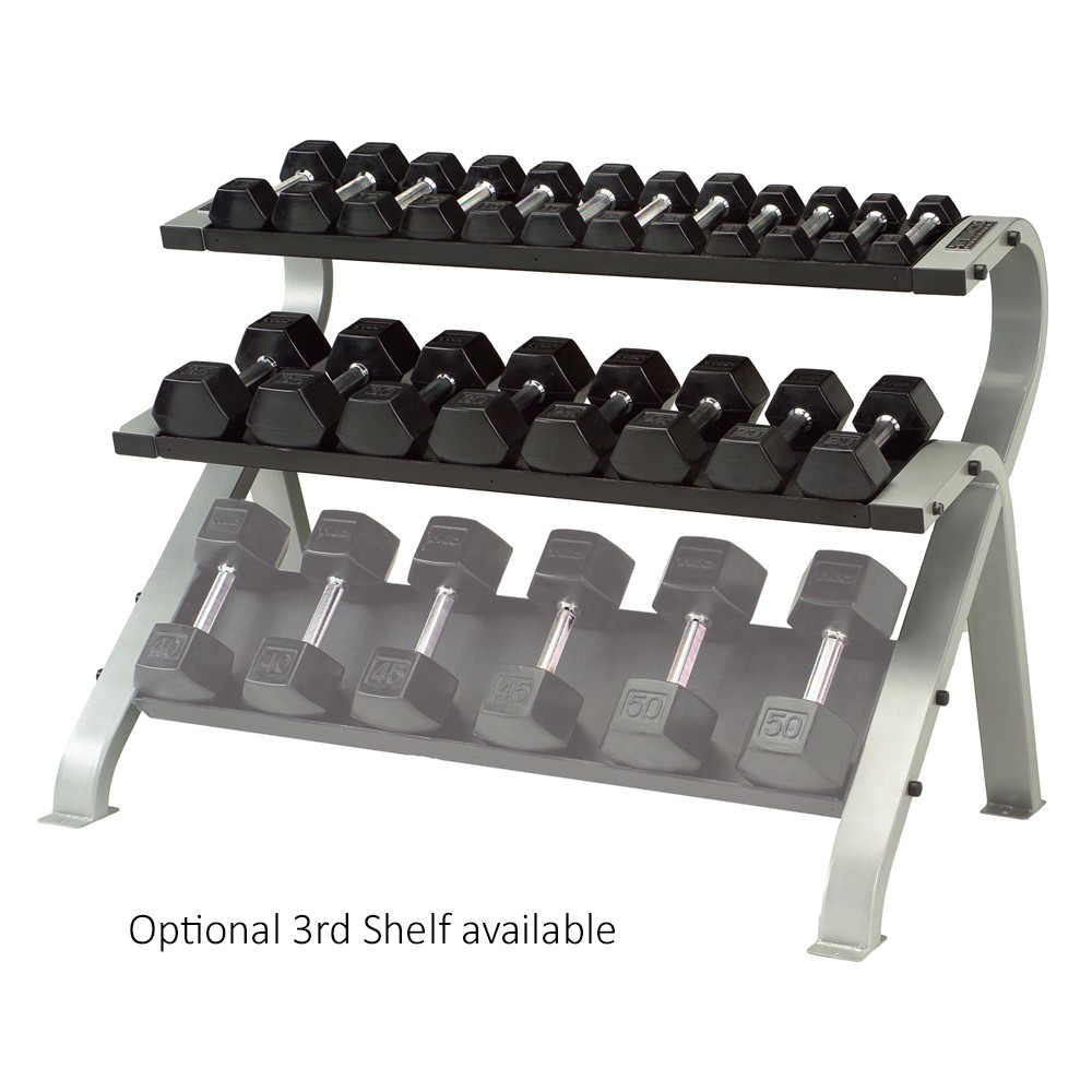 2-TIER HORIZONTAL DUMBBELL RACK