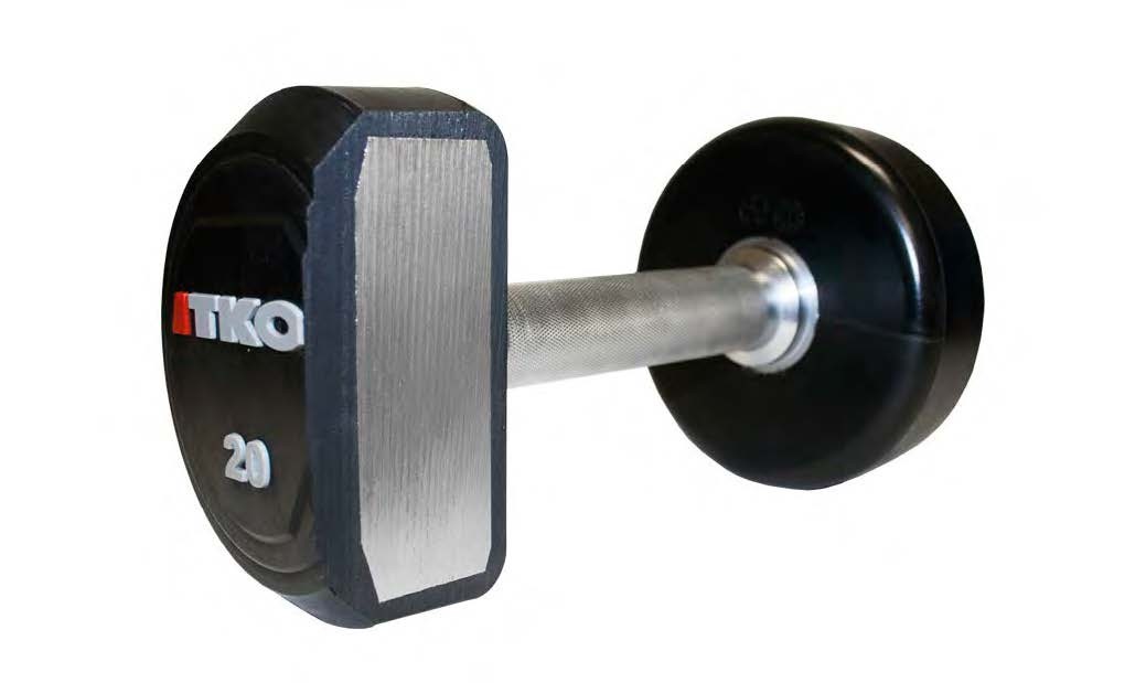 SOLID STEEL URETHANE DUMBBELLS