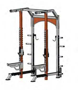 TKO 8FT. HALF RACK