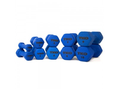 NEOPRENE Coated DUMBBELLS, BLUE 