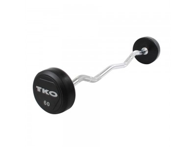 20 - 110 LB.TKO RUBBER CURL BAR SET 