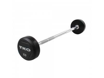 20 - 110 LB. TKO RUBBER STRAIGHT BAR SET 