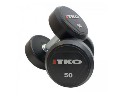 SOLID STEEL URETHANE DUMBBELLS